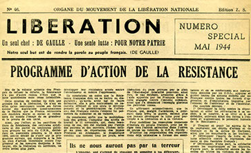 Libération, journal clandestin du mouvement Libération-Sud