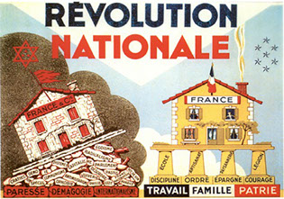 Affiche de propagande de la "Révolution Nationale" que veut instaurer Pétain